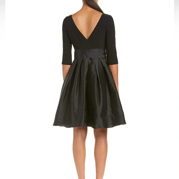 Adrianna Papell: Elegant Black Dress Midi Dress - Picture 8 of 8